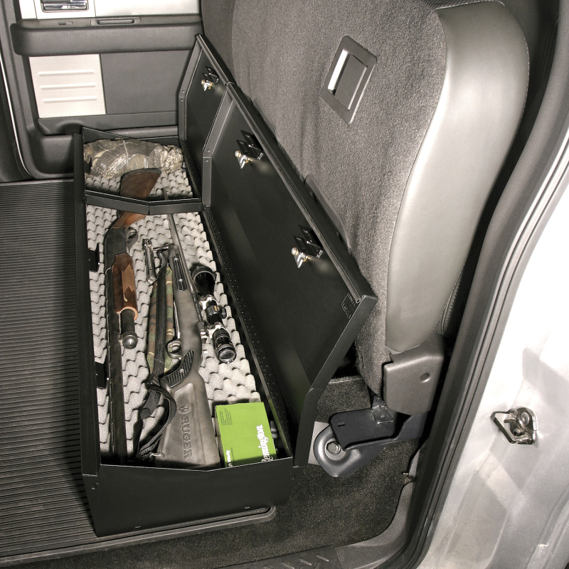 Ford F-150 Underseat Storage Box - Tuffy Products - Full Length W/ Keyed Lock - Black - `09-`14